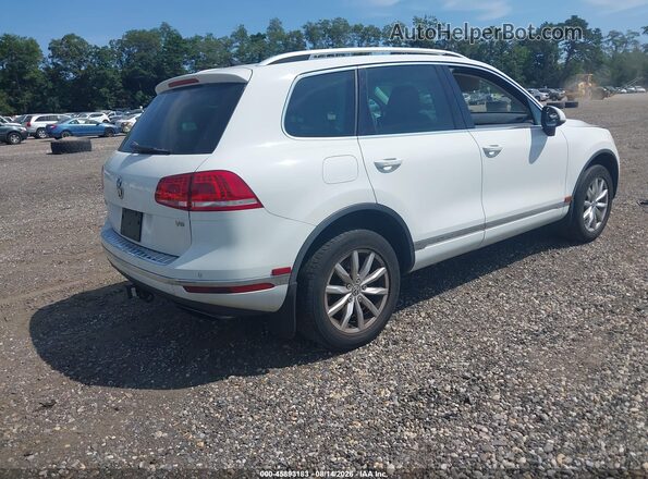 WVGEF9BP8GD009644 2016 VOLKSWAGEN TOUAREG Белый Задняя правая четверть