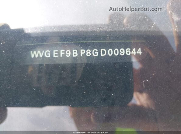 WVGEF9BP8GD009644 2016 VOLKSWAGEN TOUAREG Белый 