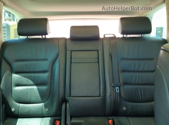 WVGEF9BPXGD001125 2016 VOLKSWAGEN TOUAREG Black უკანა სავარძლების ხედი