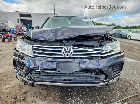 WVGEF9BPXGD012447 2016 VOLKSWAGEN TOUAREG Black Դիմացի տեսք