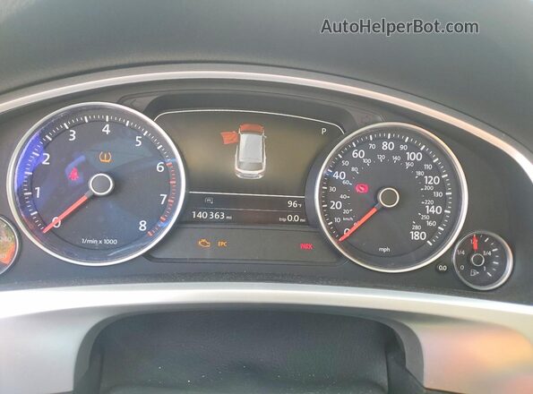 WVGGF7BPXHD003391 2017 VOLKSWAGEN TOUAREG Black Սարքավորումների վահանակի տեսք