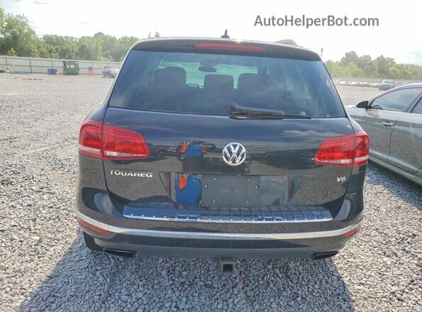 WVGGF7BPXHD003391 2017 VOLKSWAGEN TOUAREG Black Հետևի տեսք