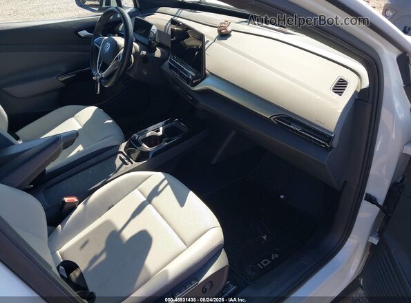 WVGGNPE23NP046824 2022 VOLKSWAGEN ID.4 White Widok wnętrza z przodu