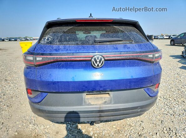 WVGGNPE26MP057590 2021 VOLKSWAGEN ID.4 Blue Widok z tyłu