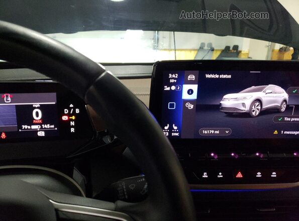 WVGGNPE29MP064713 2021 VOLKSWAGEN ID.4 Black Widok zestawu wskaźników
