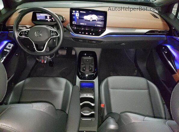 WVGGNPE29MP064713 2021 VOLKSWAGEN ID.4 Black Widok deski rozdzielczej