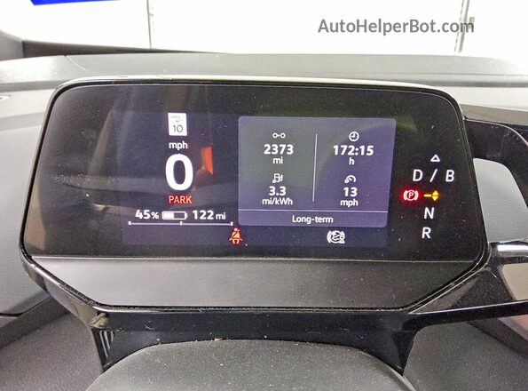 WVGRMPE21MP022466 2021 VOLKSWAGEN ID.4 Gray ხელსაწყოთა პანელის ხედი