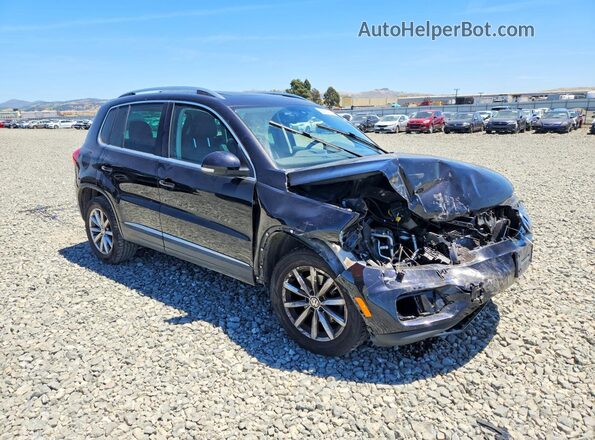 WVGRV7AX5HW501533 2017 VOLKSWAGEN TIGUAN Черный Передняя правая четверть