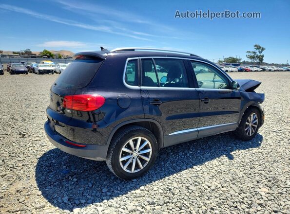WVGRV7AX5HW501533 2017 VOLKSWAGEN TIGUAN Черный Задняя правая четверть