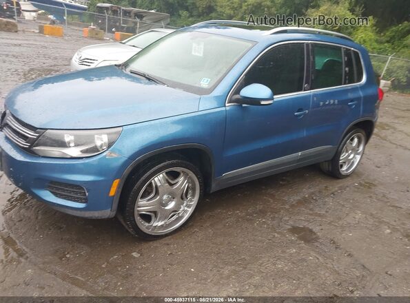 WVGSV7AX0HW509217 2017 VOLKSWAGEN TIGUAN Blue Vista tres cuartos delantera izquierda