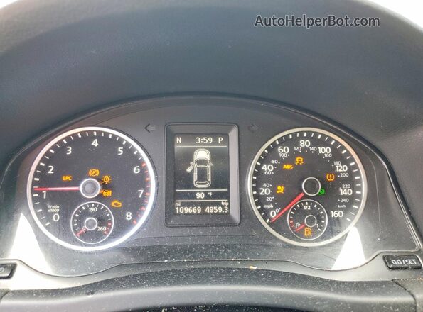 WVGSV7AX2HW500678 2017 VOLKSWAGEN TIGUAN Black Instrument cluster view