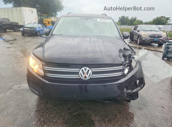 WVGSV7AX5HK015345 2017 VOLKSWAGEN TIGUAN Black Вид спереду