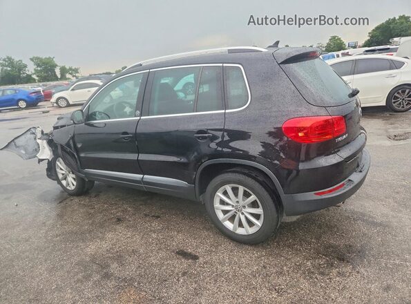 WVGSV7AX5HK015345 2017 VOLKSWAGEN TIGUAN Black Задня ліва чверть