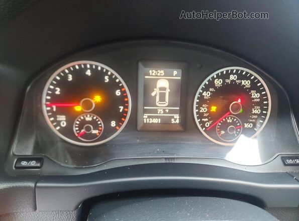WVGSV7AX5HK015345 2017 VOLKSWAGEN TIGUAN Black Вид щитка приладів