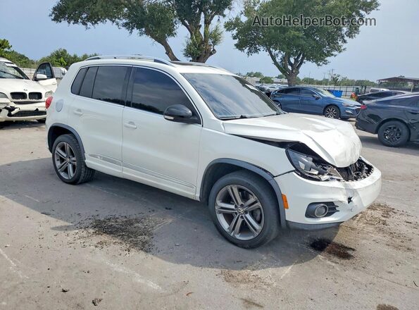 WVGTV7AX9HK028121 2017 VOLKSWAGEN TIGUAN Белый Передняя правая четверть