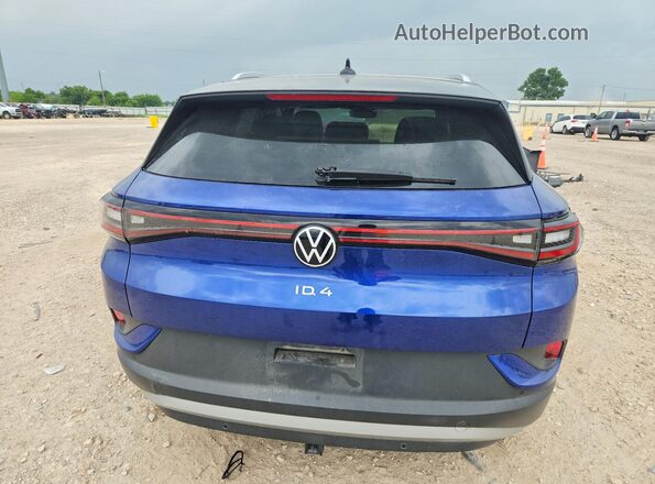 WVGUNPE21NP070042 2022 VOLKSWAGEN ID.4 Blue Вид ззаду