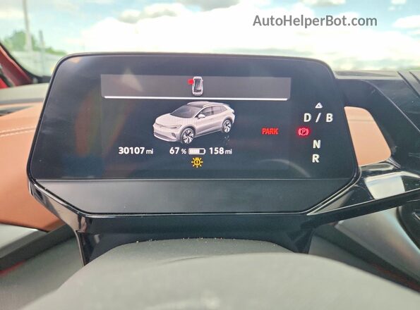 WVGUNPE2XNP044958 2022 VOLKSWAGEN ID.4 Red Instrument cluster view