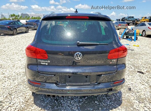 WVGUV7AX7HK023004 2017 VOLKSWAGEN TIGUAN Black Вид ззаду