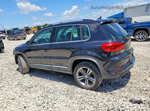 WVGUV7AX7HK023004 2017 VOLKSWAGEN TIGUAN Black Задня ліва чверть