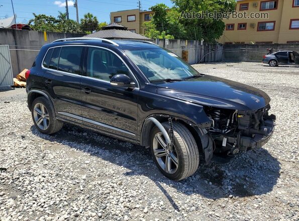 WVGUV7AX7HK023004 2017 VOLKSWAGEN TIGUAN Black Передня права чверть