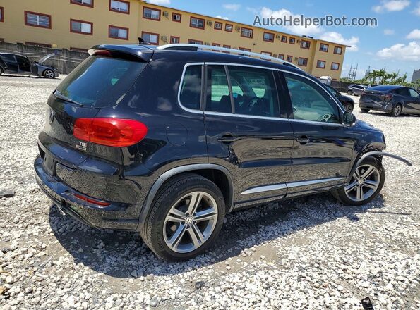 WVGUV7AX7HK023004 2017 VOLKSWAGEN TIGUAN Black Задня права чверть