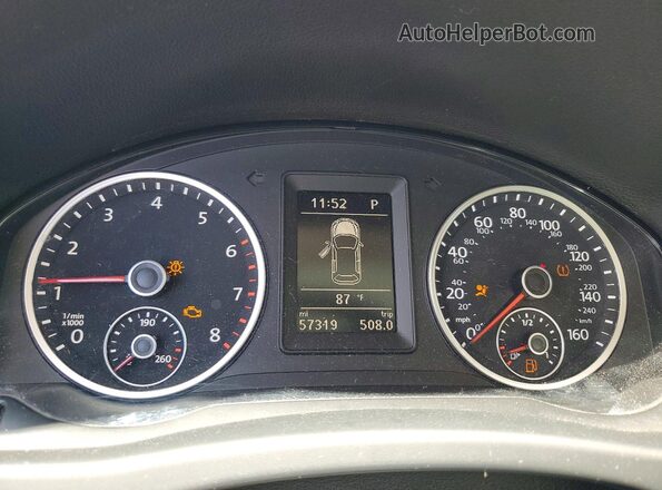 WVGUV7AX7HK023004 2017 VOLKSWAGEN TIGUAN Black Вид щитка приладів