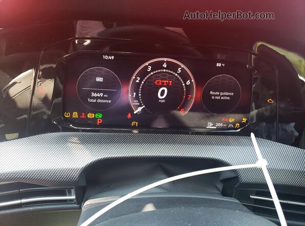 WVW3A7CD0SW260674 2025 VOLKSWAGEN GTI Brown Вид щитка приладів