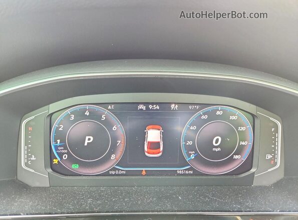 WVWAR7AN9ME005137 2021 VOLKSWAGEN ARTEON Silver Вид щитка приладів