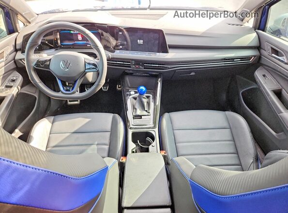 WVWFB7CD6RW195351 2024 VOLKSWAGEN GOLF Blue Առջևի վահանակի տեսք