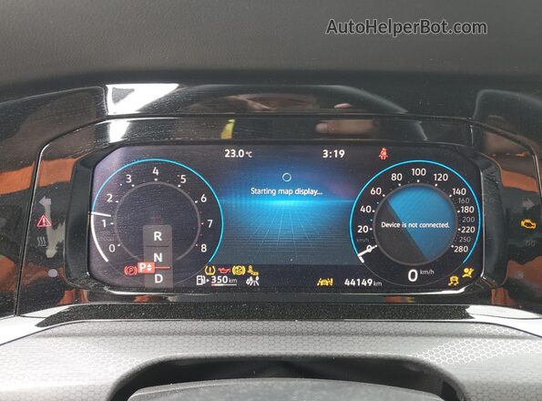 WVWGA7CD8RW120044 2024 VOLKSWAGEN GTI Blue Instrument cluster view