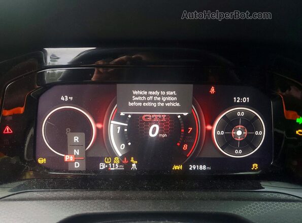 WVWGA7CD9PW214270 2023 VOLKSWAGEN GTI Gray Widok zestawu wskaźników