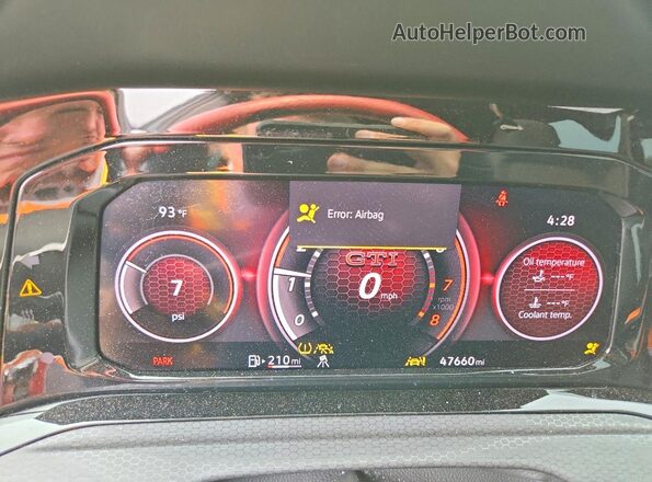 WVWS87CD8NW221147 2022 VOLKSWAGEN GTI Black Instrument cluster view