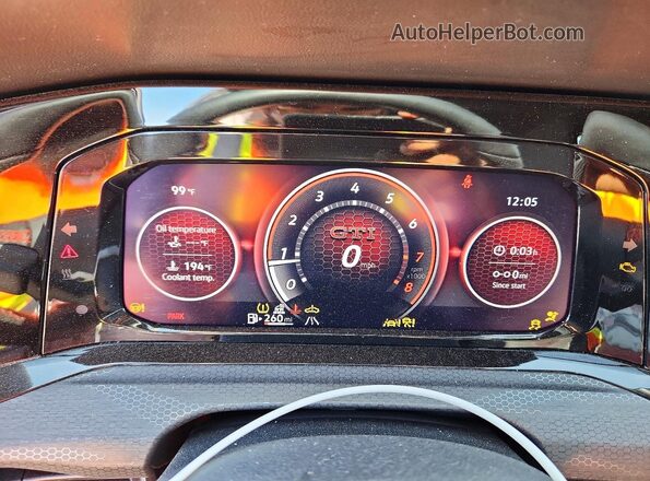 WVWSA7CD3RW179206 2024 VOLKSWAGEN GTI Blue Սարքավորումների վահանակի տեսք