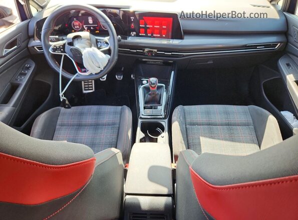 WVWSA7CD3RW179206 2024 VOLKSWAGEN GTI Blue Առջևի վահանակի տեսք