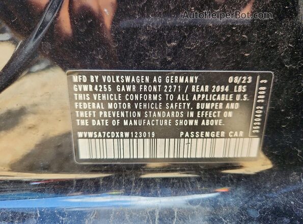 WVWSA7CDXRW123019 2024 VOLKSWAGEN GTI Green Widok wnętrza 360 stopni