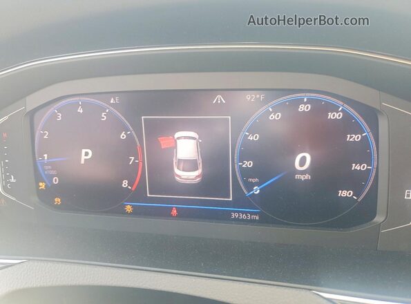 WVWSR7AN9LE017002 2020 VOLKSWAGEN ARTEON Черный Вид щитка приборов