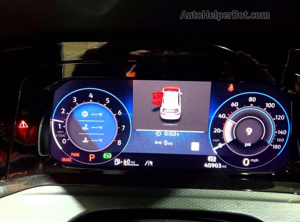 WVWVA7CD4PW172145 2023 VOLKSWAGEN GTI Gray Вид щитка приладів