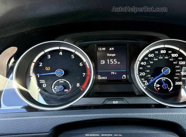WVWWF7AU4HW188761 2017 VOLKSWAGEN GOLF Black Հետևի նստատեղերի տեսք