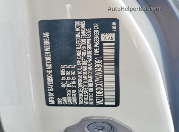 WZ1DB0C07NW048091 2022 TOYOTA GR White ძრავის განყოფილების ხედი