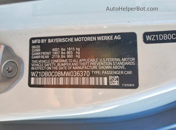 WZ1DB0C08MW036370 2021 TOYOTA GR White ძრავის განყოფილების ხედი