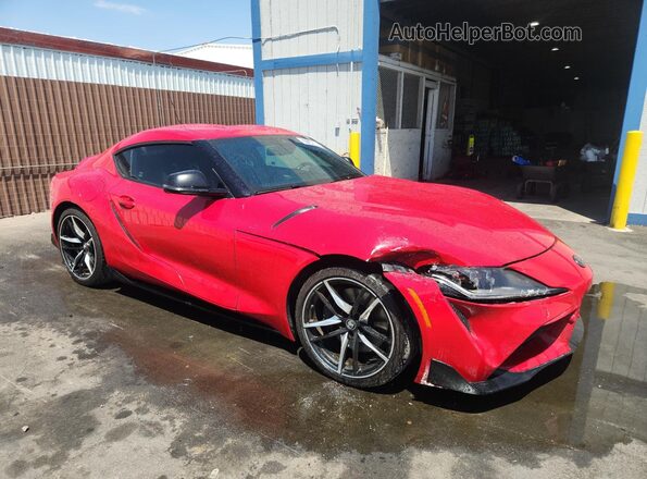 WZ1DB0C08MW040953 2021 TOYOTA GR Red Widok naklejki z numerem VIN