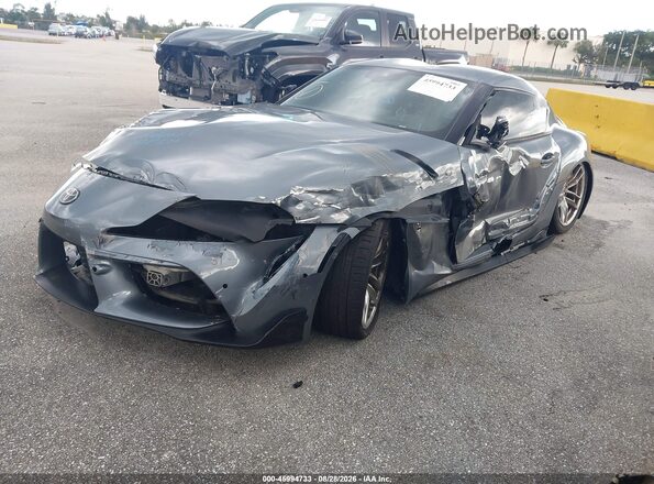 WZ1DB0C09NW052434 2022 TOYOTA GR SUPRA Gray წინა მარცხენა ხედი სამი მეოთხედიდან