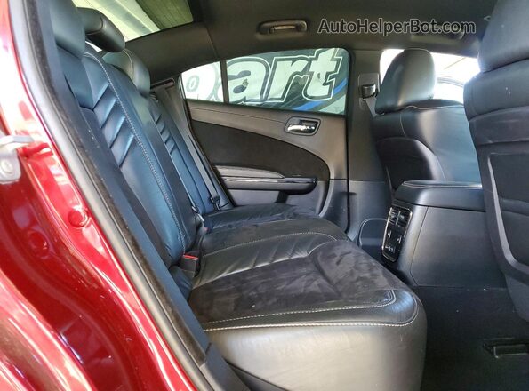XC3CDXL93KH522404 2019 DODGE CHARGER Burgundy Rear seats view