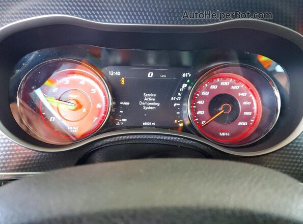 XC3CDXL93KH522404 2019 DODGE CHARGER Burgundy Instrument cluster view