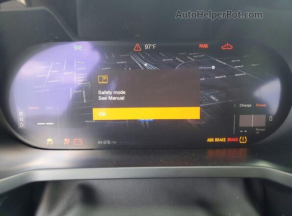 YSMED3KA5PL145808 2023 POLESTAR 2 White Instrument cluster view