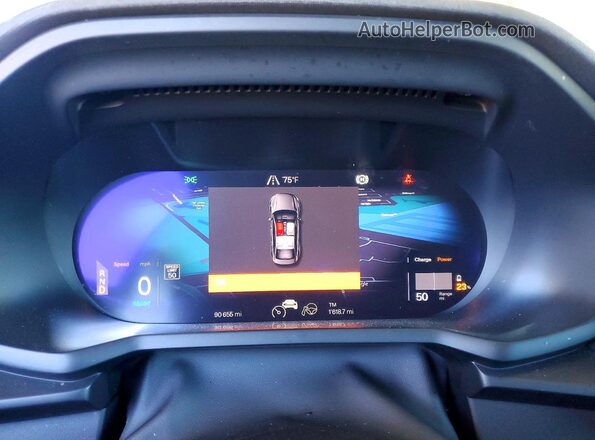 YSMEG3KA1PL164332 2023 POLESTAR 2 Gray ხელსაწყოთა პანელის ხედი
