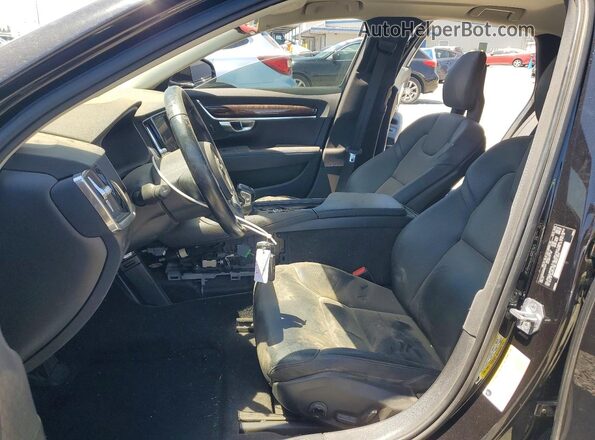 YV1102AK8H1007231 2017 VOLVO S90 Black Вид салону спереду