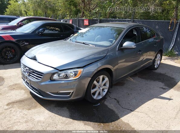 YV126MFK2G2413344 2016 VOLVO S60 Серебряный Передняя левая четверть