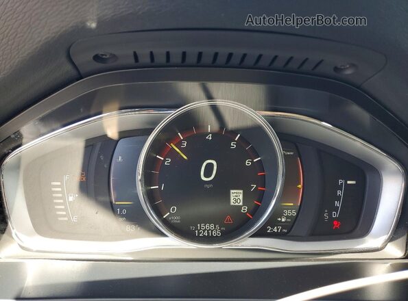 YV140MEM2H1369124 2017 VOLVO V60 Blue Vista del cuadro de instrumentos
