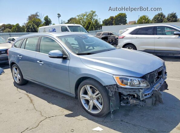 YV140MEM2H1369124 2017 VOLVO V60 Blue Delantero derecho